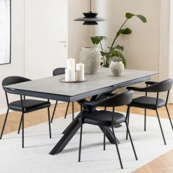 Sale Bendt Uitschuifbare Eettafel Line Keramiek, kleur Grijs