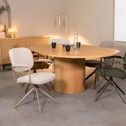 Sale LABEL51 Uitschuifbare Eettafel Oliva Eiken, 150-200 x 130cm