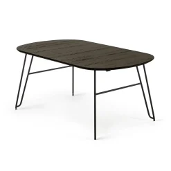 Sale Kave Home Uitschuifbare Ovale Eettafel Milian Zwart