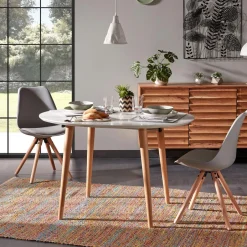 Sale Kave Home Uitschuifbare Ovale Eettafel Oqui kleur Wit