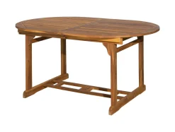 Outlet Artistiq Living Uitschuifbare Ovale Tuintafel Larissa 150 - 200 x 100cm, Acaciahout