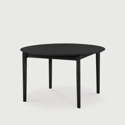 Outlet Ethnicraft Uitschuifbare Ronde Eettafel Bok Eikenhout, 129/179 x 129cm