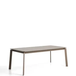 Kave Home Uitschuifbare Tuintafel Brela 205/287 x 100cm, kleur Taupe