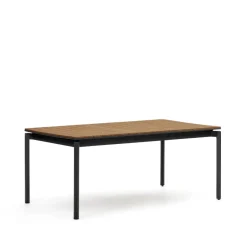 Hot Kave Home Uitschuifbare Tuintafel Canyelles kleur Naturel/ Zwart