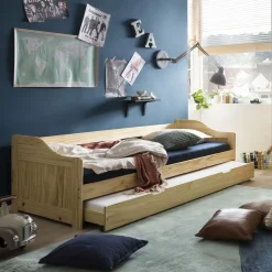 Best Artistiq Living Uitschuifbed Katelan Grenenhout, 90 x 200cm