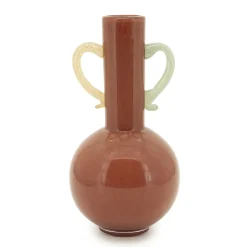 Best By-Boo Vaas Alegre Mondgeblazen glas, kleur Terra