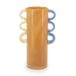 New By-Boo Vaas Alegre Mondgeblazen glas, kleur Oranje