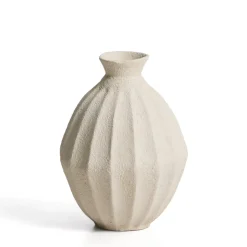 Hot Kave Home Vaas Arquena Papier-maché Beige