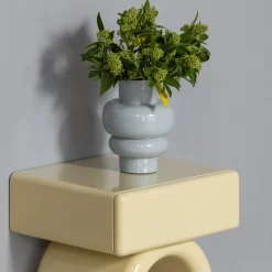 Clearance WOOOD Vaas Auri 27cm, kleur Lichtgrijs