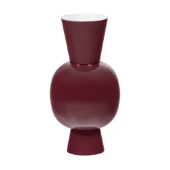 Best WOOOD Vaas Auri 38cm, kleur Wijnrood Wijnrood (Burgundy)