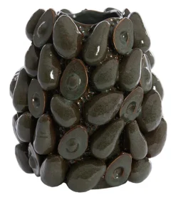 Outlet Light & Living Vaas Avocado Keramiek, 38cm Bruin