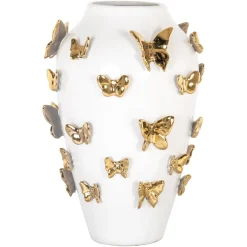 Outlet Richmond Interiors Vaas Butterfly Wit
