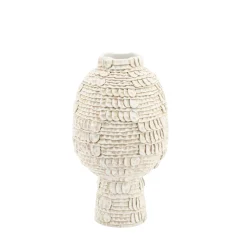 Sale By-Boo Vaas Cerra Resin Beige