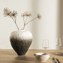 Hot Nohr Vaas Cortez 34cm hoog Beige