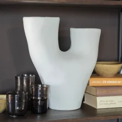 Online By-Boo Vaas Dory Aardewerk Wit