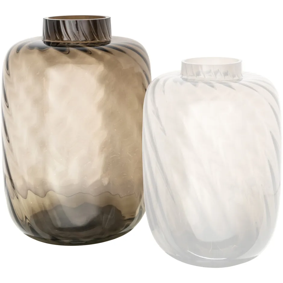 Clearance Richmond Interiors Vaas Elora 35cm, kleur Bruin