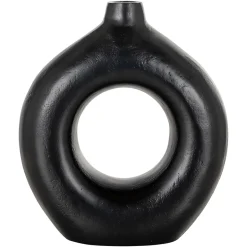 Richmond Interiors Vaas Felice 22cm hoog, kleur Zwart
