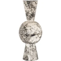 Clearance Richmond Interiors Vaas Florry 64cm, kleur Zwart/Wit