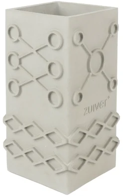 Zuiver Vaas Graphic Square, Beton Grijs