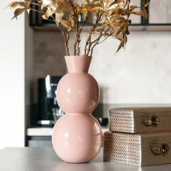 Clearance Richmond Interiors Vaas Jared 37cm hoog, kleur Roze