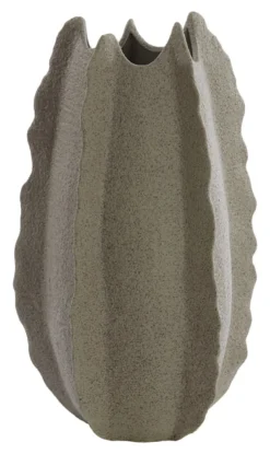 Discount Light & Living Vaas Kelapa Keramiek, kleur Grijsgroen Grijs/Groen