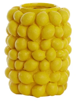 Online Light & Living Vaas Lemon 41cm Geel