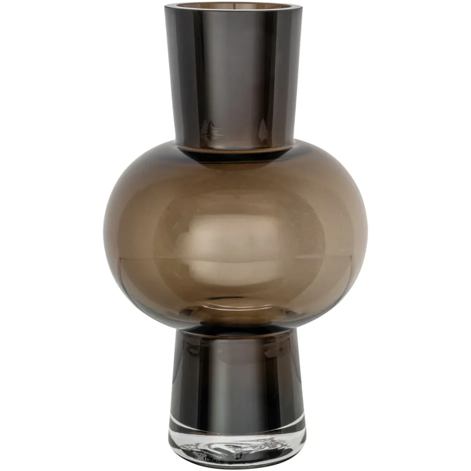 Outlet Richmond Interiors Vaas Liora 29cm, kleur Bruin