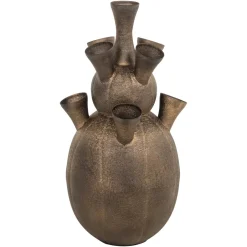 Clearance Richmond Interiors Vaas Maleen 65cm, kleur Brass Antique