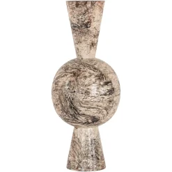 Outlet Richmond Interiors Vaas Moisa 75cm, kleur Beige