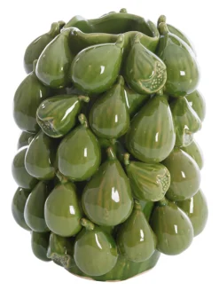 Clearance Light & Living Vaas Natalia Keramiek, 33cm hoog, kleur Donker Groen