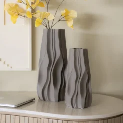 Best By-Boo Vaas Nove 3D geprint Keramiek Taupe