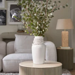 Discount Rivièra Maison Vaas Precious Pearl Keramiek Wit