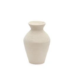 Sale Kave Home Vaas Pria Papier-maché Wit