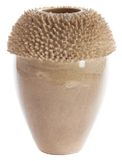 New Light & Living Vaas Sangku Keramiek, 48cm hoog, kleur Taupe