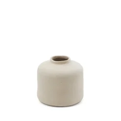 Hot Kave Home Vaas Serina Papier-maché Wit