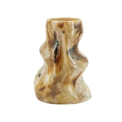 Hot By-Boo Vaas Stonea Marmerlook, 26cm Bruin