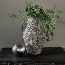 Online WOOOD Vaas Tabia 23cm Donkerbruin