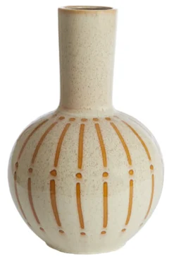 Light & Living Vaas Ulloa Keramiek, 52cm, kleur Crème Cru00e8me