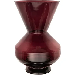 Discount Richmond Interiors Vaas Veya 40cm, kleur Burgundy
