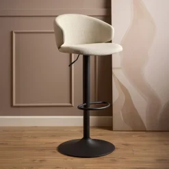 Best Bendt Verstelbare Barkruk Larue kleur (zithoogte 61-82cm) Beige