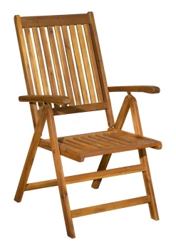 Outlet Artistiq Living Verstelbare Tuinstoel Larissa Acaciahout