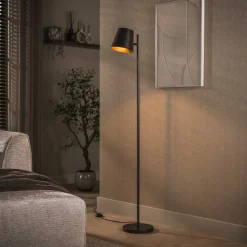 Clearance LifestyleFurn Verstelbare Vloerlamp Telly 157cm, kleur Urban Bruin
