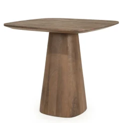 Best Eleonora Vierkante Bistrotafel Aron Mangohout, 80 x 80cm, kleur Lichtbruin