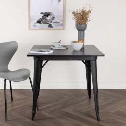 Online Nohr Vierkante Bistrotafel Jerae 80 x 80cm, kleur Zwart