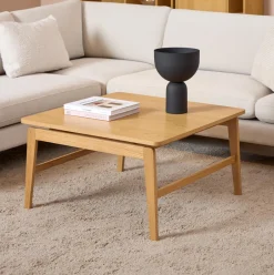 Best Bendt Vierkante Salontafel Lierin Eiken, 80 x 80cm Naturel