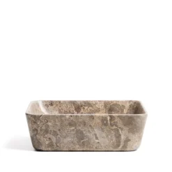 Online Kave Home Vierkante Waskom Darnen Marmer, 40 x 40cm