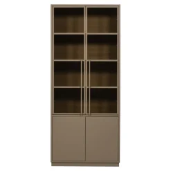 Best WOOOD Vitrinekast Casa Grenenhout, kleur Mud