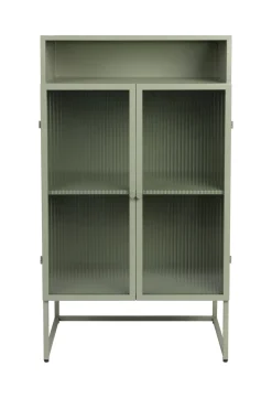 Discount ZILT Vitrinekast Lislie 105 x 60cm, kleur Groen