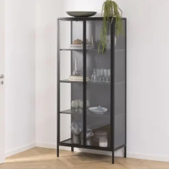 Hot Bendt Vitrinekast Lua metaal, 80 x 160cm Zwart