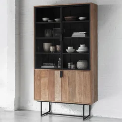 DTP Home Vitrinekast Odeon Teakhout, 220 x 120cm Bruin